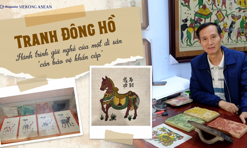 Tranh Đông Hồ: Hành trình giữ nghề của một di sản ‘cần bảo vệ khẩn cấp’