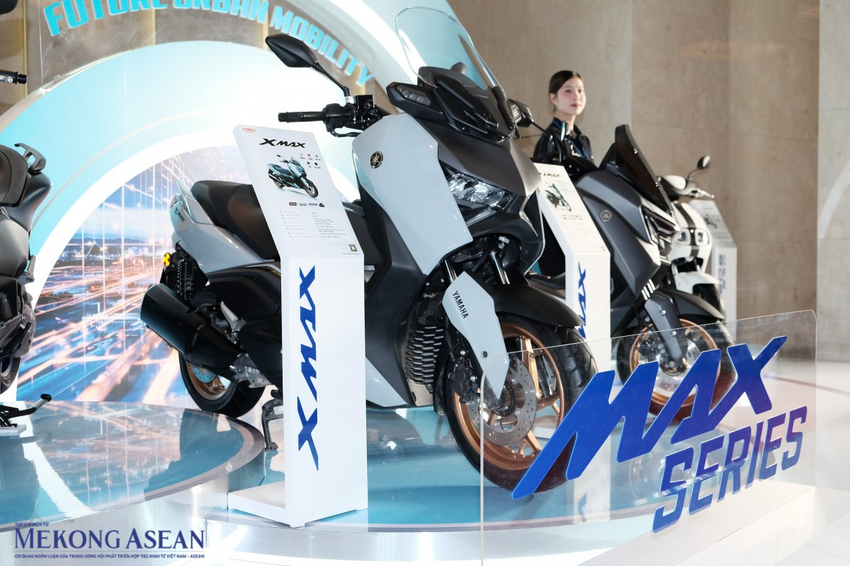 Yamaha trưng bày dòng xe tay ga thể thao MAX Series. Ảnh: Tùng Dương/555win Login