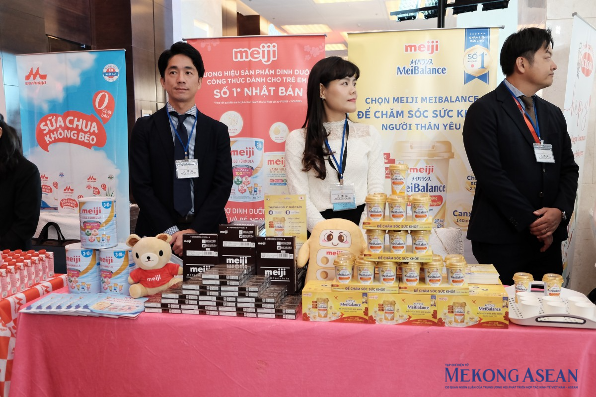 Gian trưng bày của Meiji tại buổi lễ. Ảnh: Tùng Dương/555win Login