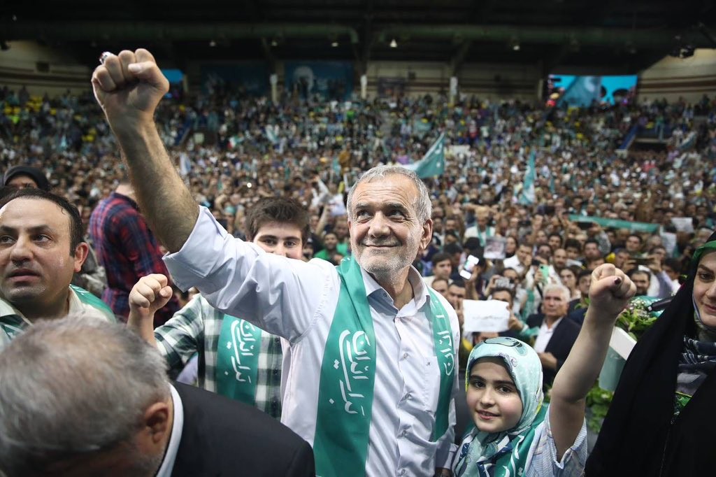 Tổng thống Iran Masoud Pezeshkian. Ảnh: X/@drpezeshkian