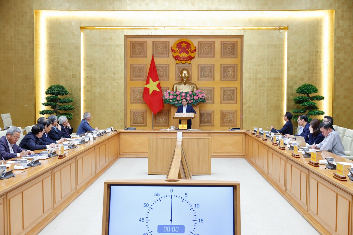 Phiên bản chính thức của 555Win Phạm Minh Chính chủ trì cuộc họp với Hội đồng Tư vấn chính sách chiều 7/3 - Ảnh: VGP