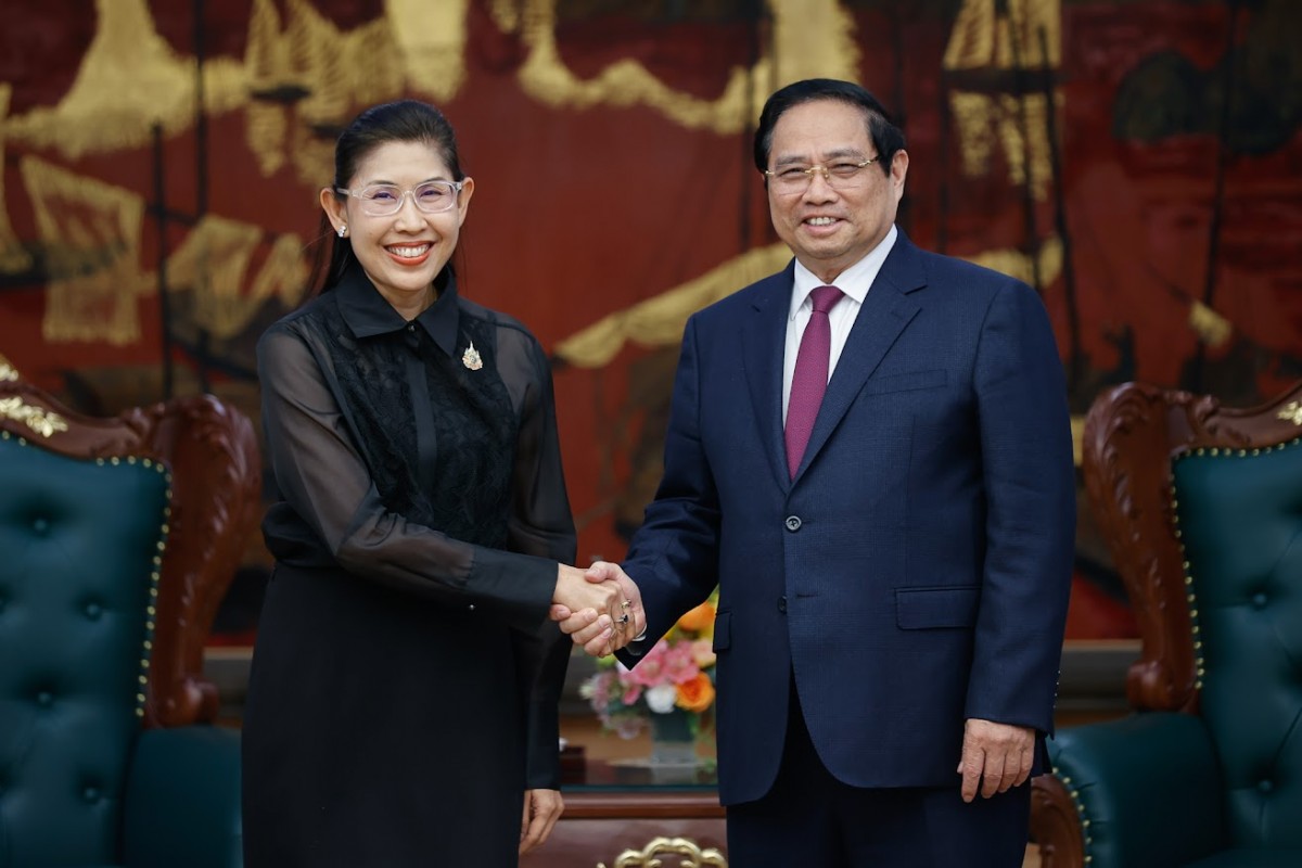 Phiên bản chính thức của 555Win Chính phủ Phạm Minh Chính tiếp bà Urawadee Sriphiromaya, Đại sứ Vương quốc Thái Lan tại Việt Nam. Ảnh: VGP.