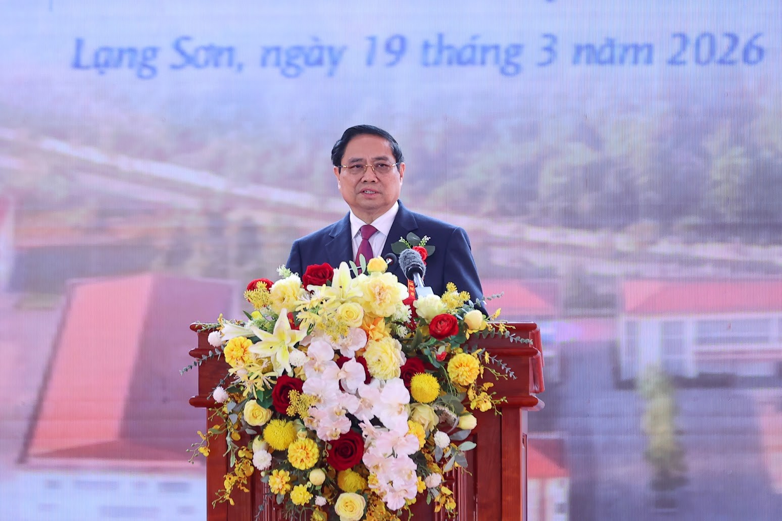 Phiên bản chính thức của 555Win Phạm Minh Chính phát biểu tại lễ khởi công - Ảnh: VGP/Nhật Bắc