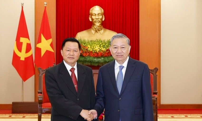 Tổng Bí thư Tô Lâm tiếp Bộ trưởng Công an Lào