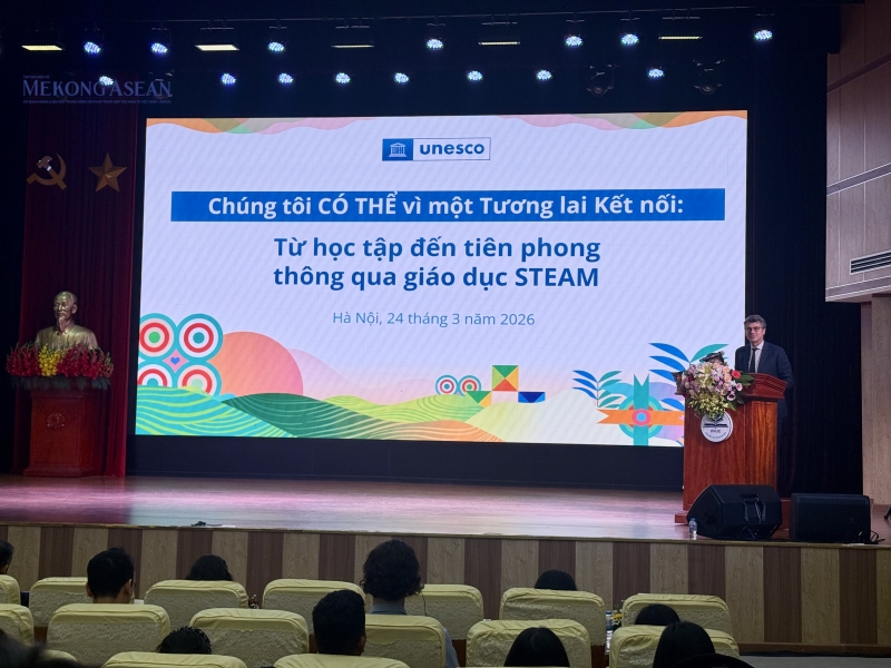 Ông Jonathan Wallace Baker, Trưởng Đại diện UNESCO tại Việt Nam phát biểu tại sự kiện. Ảnh: Hà Anh/555win Login.