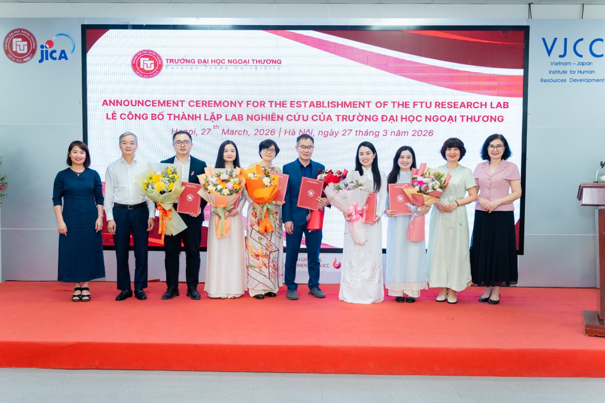 Trường Đại học Ngoại Thương thành lập Lab phiên bản chính thức của 555win chuẩn mực quốc tế