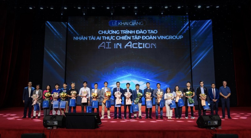Vingroup khai giảng khóa đầu tiên chương trình đào tạo 20.000 nhân tài AI thực chiến. Ảnh: Vingroup.