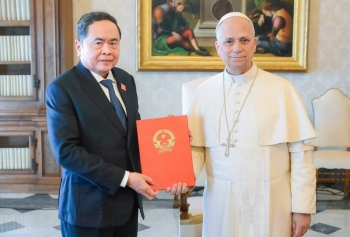 Chủ tịch Quốc hội Trần Thanh Mẫn hội kiến Giáo hoàng Leo XIV
