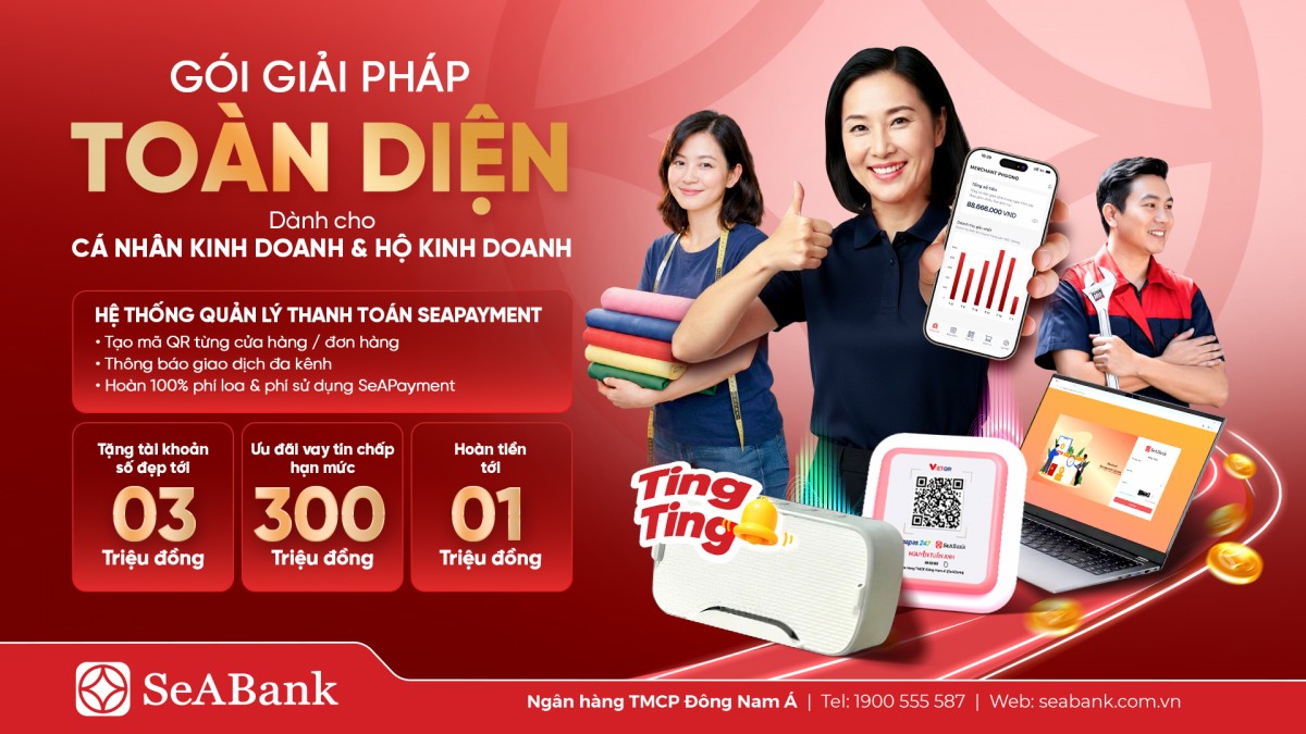 SeABank tung 'combo' giải pháp toàn diện giúp hộ 55win.com - Trang Cược Uy Tín Cao Nhất 2025 số hóa dòng tiền