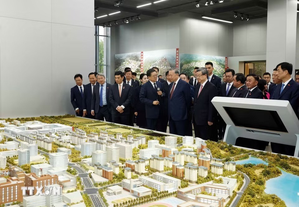 Tổng Bí thư, Chủ tịch nước Tô Lâm thăm Khu mới Hùng An của Trung Quốc
