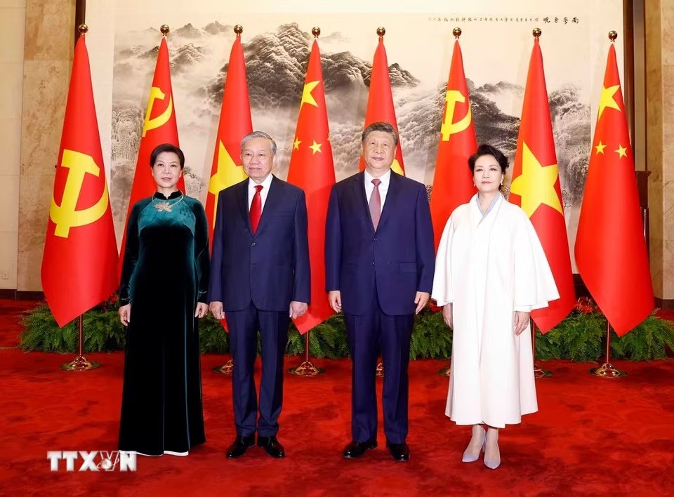 Lễ đón trọng thể Tổng Bí thư, Chủ tịch nước Tô Lâm tại Trung Quốc