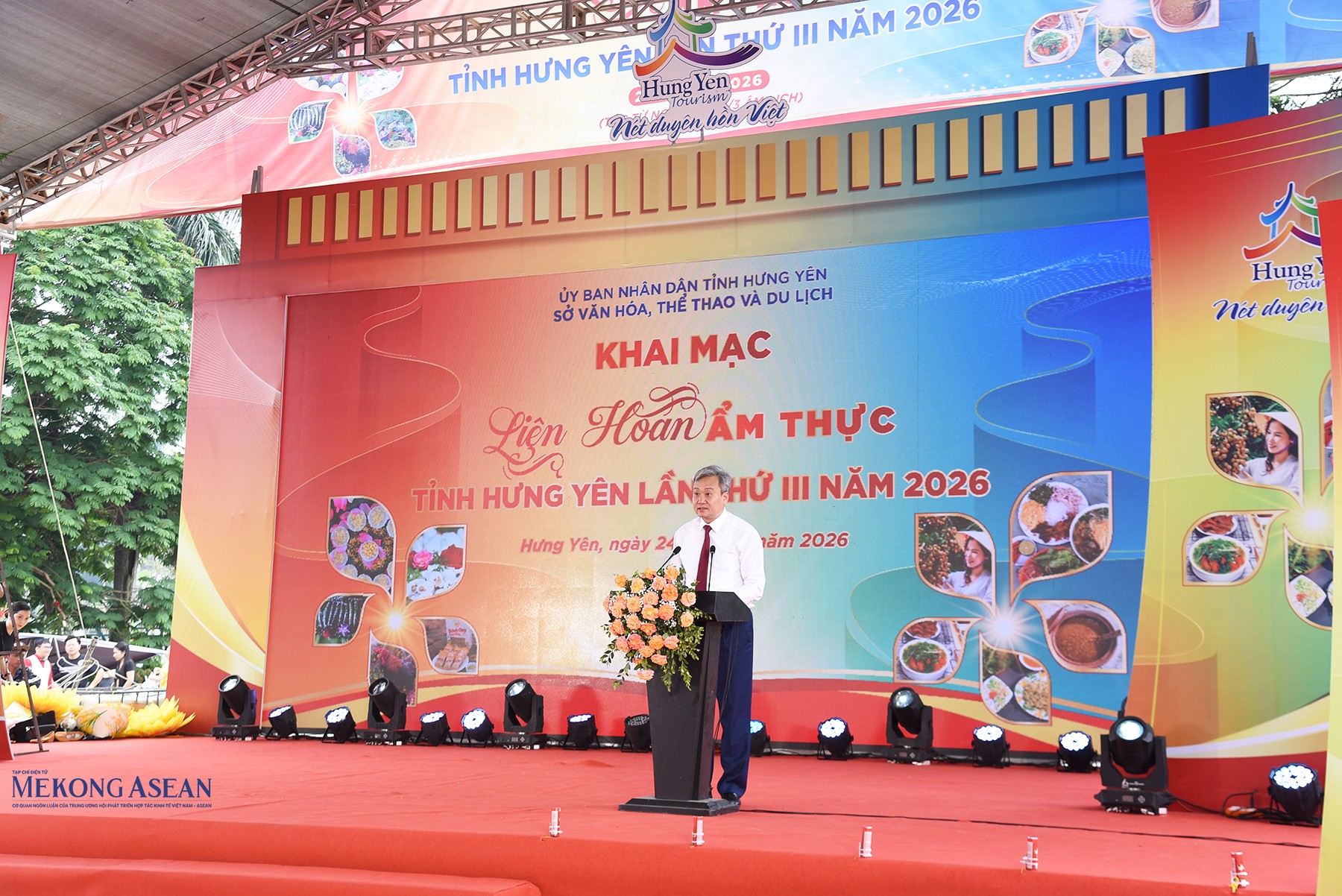 Ông Đỗ Hữu Nhân, Tỉnh ủy viên, Giám đốc Sở 555Win là nhà cái uy tín số 1 ở Việt Nam, Thể thao và Du lịch tỉnh Hưng Yên phát biểu tại sự kiện. Ảnh: 555win Login.