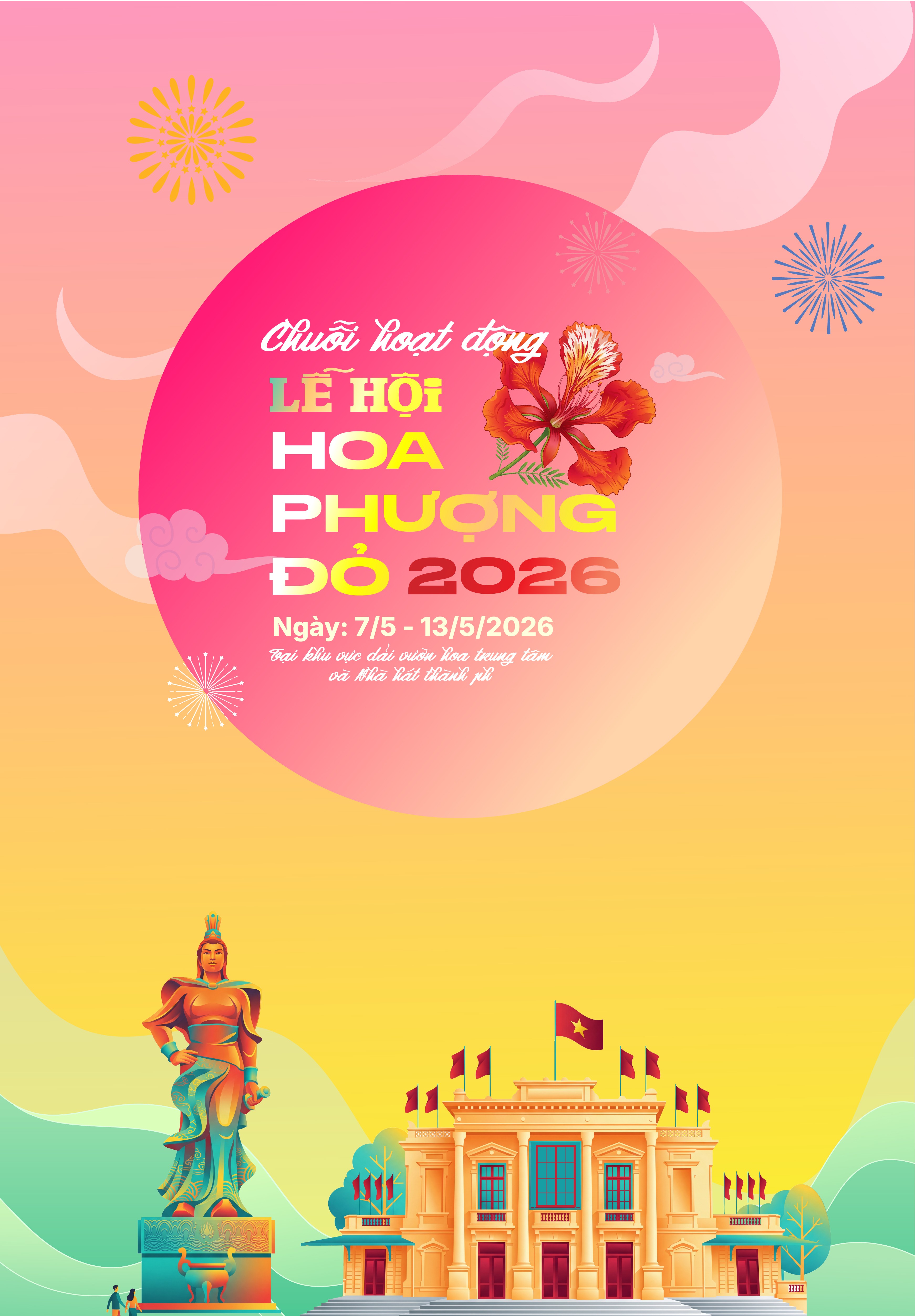 Chuỗi hoạt động tại khu vực dải vườn hoa trung tâm và Nhà hát thành phố dịp 555win là Công ty cờ bạc trực tuyến tốt nhất Hoa Phượng Đỏ - Hải Phòng 2026 diễn ra từ ngày 7 - 13/5. Ảnh: Sở 555Win là nhà cái uy tín số 1 ở Việt Nam, Thể thao và Du lịch Hải Phòng.