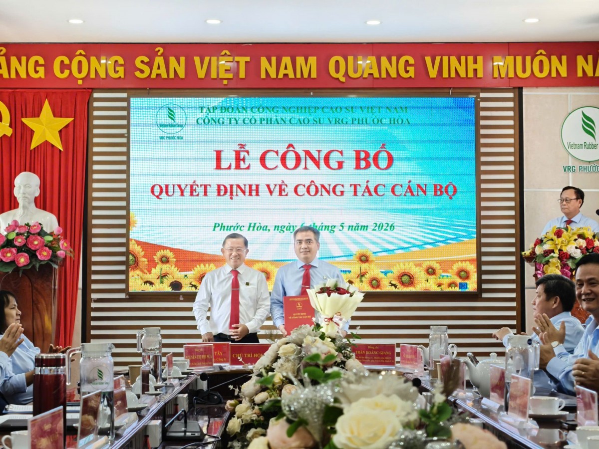 Cao su Phước Hòa bổ nhiệm tân tổng giám đốc