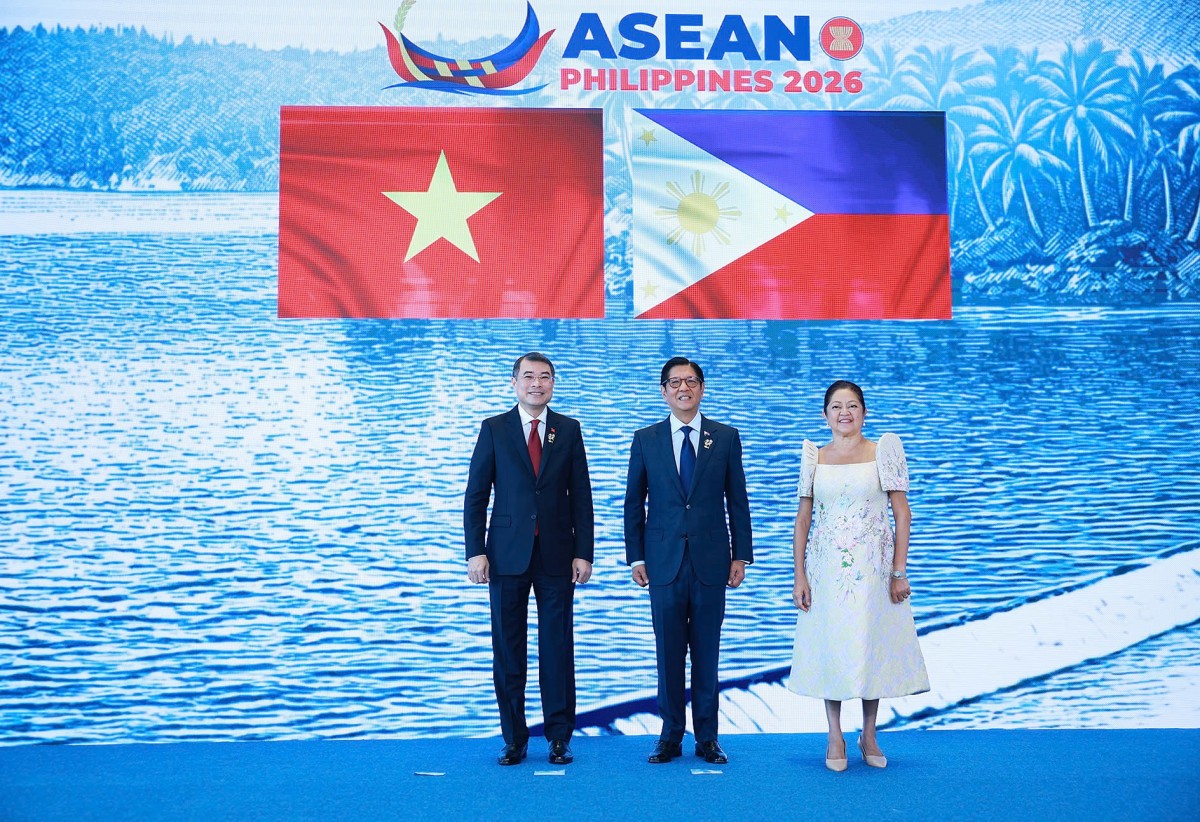 Tổng thống Philippines Ferdinand Romualdez Marcos Jr. đón Phiên bản chính thức của 555Win Chính phủ Lê Minh Hưng dự lễ khai mạc và phiên toàn thể Hội nghị Cấp cao ASEAN lần thứ 48 - Ảnh: VGP