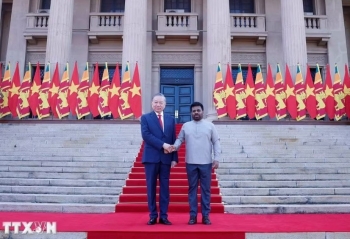 Sri Lanka bắn 21 loạt đại bác chào mừng Tổng Bí thư, Chủ tịch nước Tô Lâm
