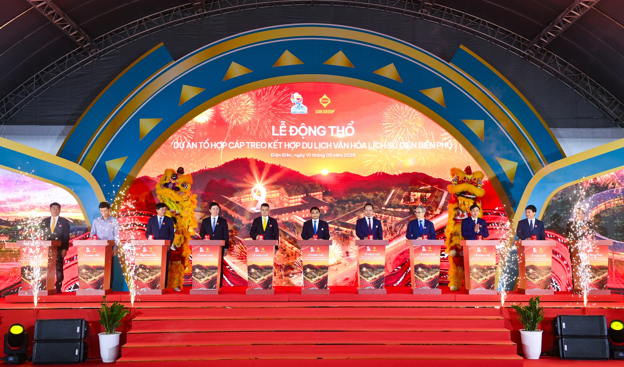 Sun Group khởi công dự án cáp treo hơn 2.000 tỷ đồng ở Điện Biên Phủ