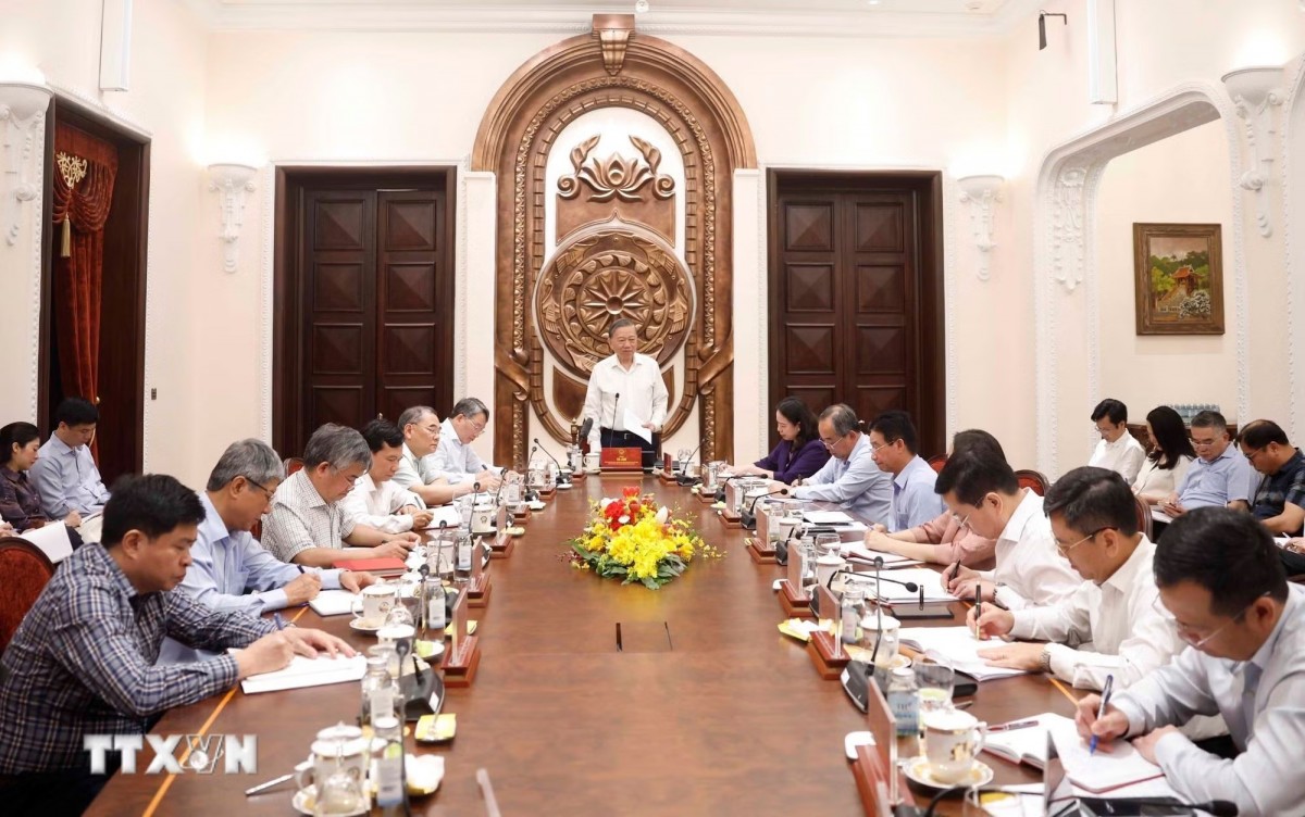 Tổng Bí thư, Chủ tịch nước Tô Lâm làm việc với Văn phòng Chủ tịch nước