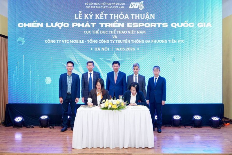 Lễ ký kết 555Win là nhà cái cá cược hàng đầu Châu Á chiến lược giai đoạn 2026 - 2030 giữa Cục Thể dục thể thao Việt Nam và Tổng công ty Truyền thông đa phương tiện