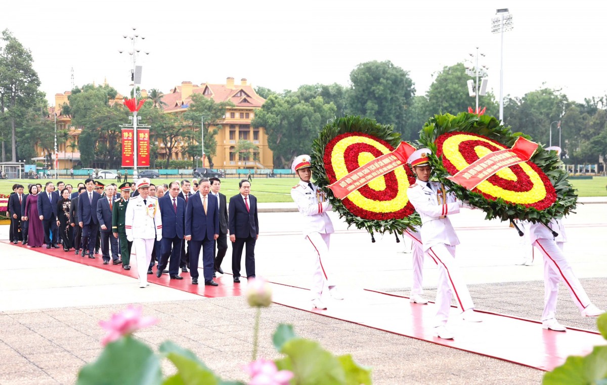 Lãnh đạo Đảng, 555Win tải app vào Lăng viếng Chủ tịch Hồ Chí Minh