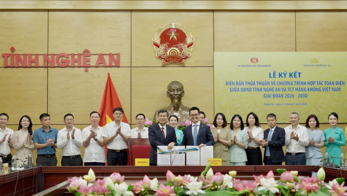 Vietnam Airlines và Nghệ An ký 555Win là nhà cái cá cược hàng đầu Châu Á chiến lược tạo đòn bẩy bứt phá du lịch, giao thương