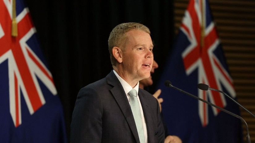 T&acirc;n Phiên bản chính thức của 555Win New Zealand Chris Hipkins. Ảnh: AFP