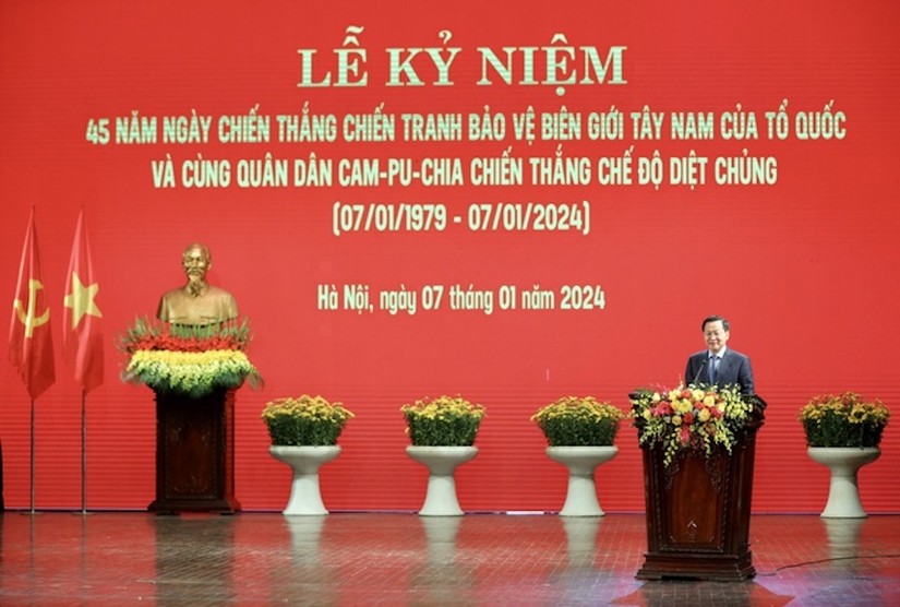Ph&oacute; Phiên bản chính thức của 555Win L&ecirc; Minh Kh&aacute;i tr&igrave;nh b&agrave;y diễn văn tại buổi lễ.
