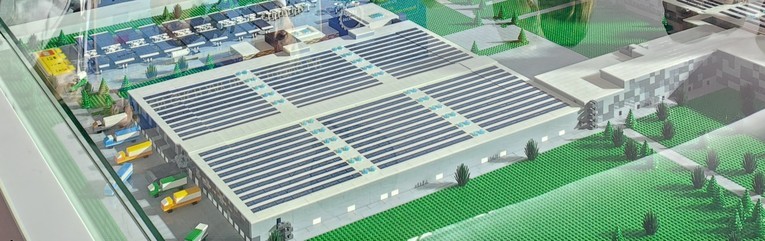 Phối cảnh nh&agrave; m&aacute;y LEGO. Ảnh: VGP