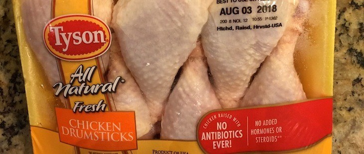 Sản phẩm thịt g&agrave; của c&ocirc;ng ty Tyson Foods. Ảnh: TBP