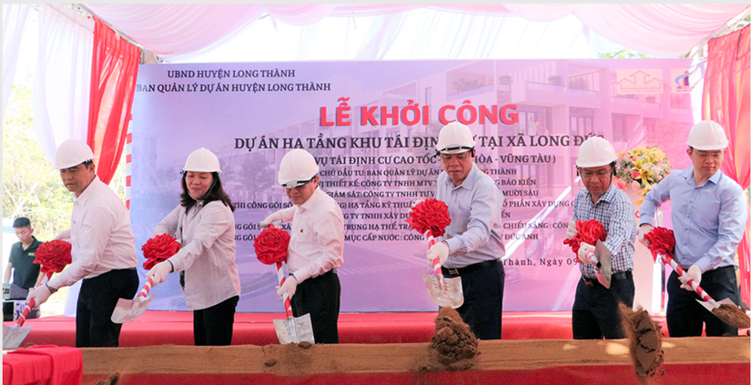 Lễ khởi c&ocirc;ng khu t&aacute;i định cư Dự &aacute;n cao tốc Bi&ecirc;n H&ograve;a - Vũng T&agrave;u. Nguồn: UBND tỉnh Đồng Nai.