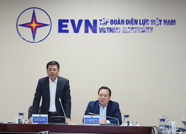 Bộ trưởng Bộ C&ocirc;ng Thương Nguyễn Hồng Di&ecirc;n c&ugrave;ng Chủ tịch Uỷ ban quản l&yacute; vốn Nh&agrave; nước tại Trang Nhà Cái 555win.com - Đăng Nhập +555k Nguyễn Ho&agrave;ng Anh đ&atilde; đồng chủ tr&igrave; buổi l&agrave;m việc với L&atilde;nh đạo EVN.