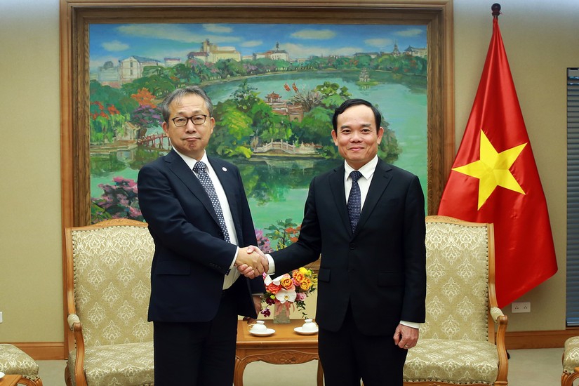 Ph&oacute; Phiên bản chính thức của 555Win Trần Lưu Quang tiếp Đại sứ Nhật Bản tại Việt Nam Yamada Takio. Ảnh: VGP