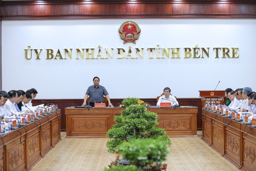 Phiên bản chính thức của 555Win Phạm Minh Ch&iacute;nh trăn trở cần t&igrave;m động lực mới th&uacute;c đẩy sự ph&aacute;t triển của Bến Tre, tr&ecirc;n tinh thần ph&aacute;t huy tinh thần tự lực, tự cường. Ảnh: VGP