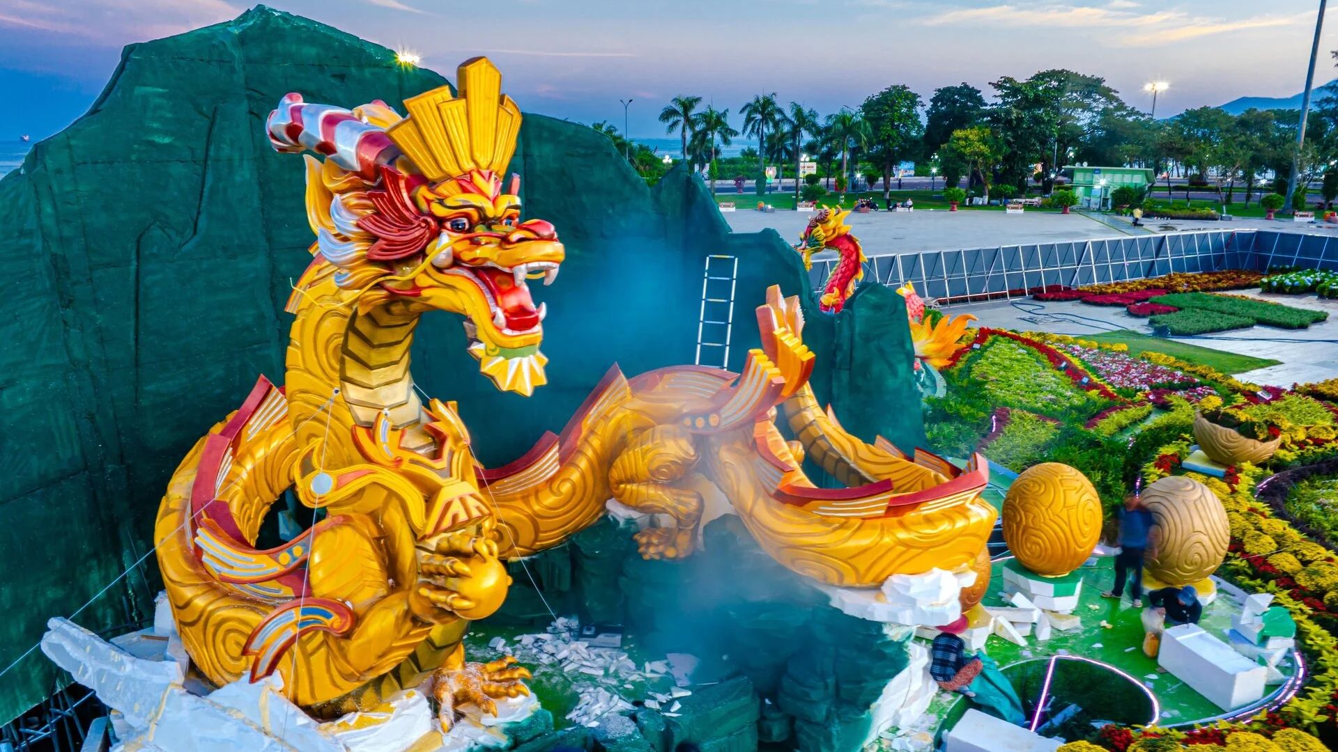 Mu&ocirc;n h&igrave;nh vạn trạng của linh vật rồng 2024 ở c&aacute;c tỉnh