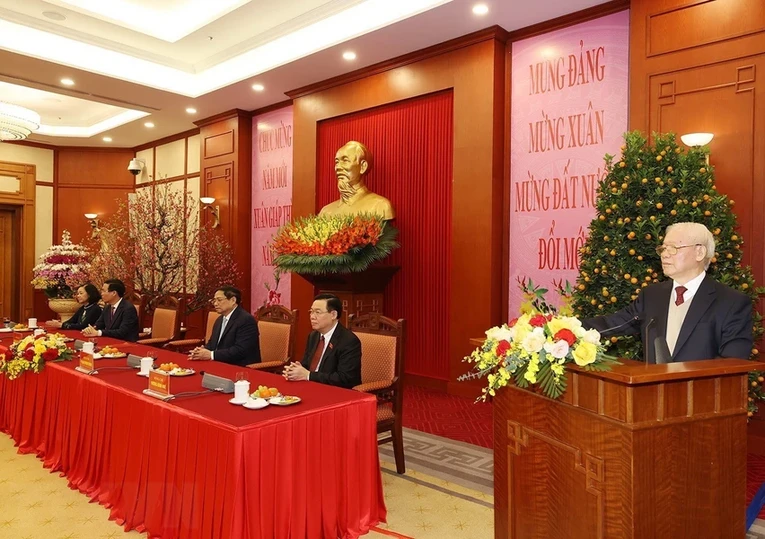 Tổng B&iacute; thư Nguyễn Ph&uacute; Trọng lưu &yacute;, nhiệm vụ trọng t&acirc;m trước mắt l&agrave; khắc phục mọi kh&oacute; khăn, th&aacute;o gỡ những vướng mắc, đẩy mạnh sản xuất, 55win.com - Trang Cược Uy Tín Cao Nhất 2025. Ảnh: TTXVN