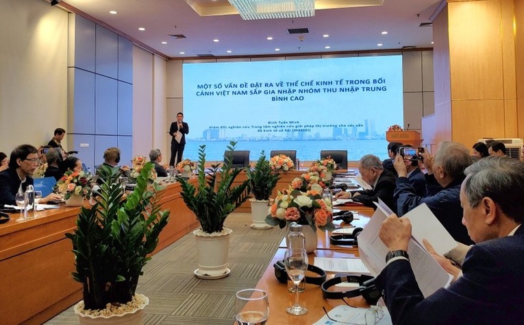 Tọa đ&agrave;m Đối thoại ch&iacute;nh s&aacute;ch về đổi mới thể chế 555Win login đăng nhập tại Việt Nam, hướng tới nước c&oacute; thu nhập trung b&igrave;nh cao trước năm 2030