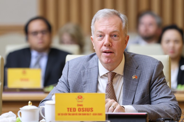 Chủ tịch USABC Ted Osius cho biết, c&aacute;c Trang Nhà Cái 555win.com - Đăng Nhập +555k Mỹ coi Việt Nam l&agrave; thị trường đầu tư chiến lược. Ảnh: VGP