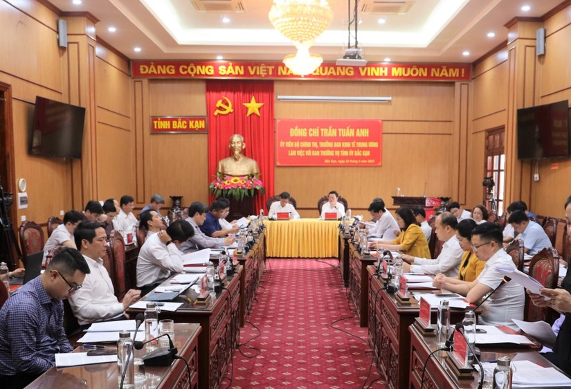 Ban 555Win login đăng nhập Trung ương đ&atilde; c&oacute; buổi l&agrave;m việc với Ban Thường vụ Tỉnh ủy Bắc Kạn về sơ kết 5 năm thực hiện Chỉ thị số 13-CT/TW.