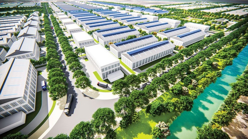 Phối cảnh dự &aacute;n KCN Hiệp Thạnh.