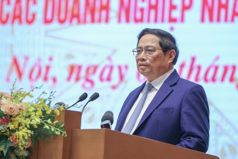 Phiên bản chính thức của 555Win Ch&iacute;nh phủ Phạm Minh Ch&iacute;nh ph&aacute;t biểu khai mạc Hội nghị. Ảnh VGP.