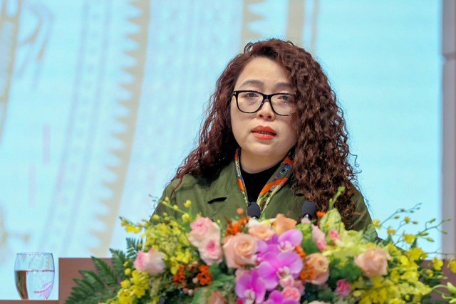 B&agrave; B&ugrave;i Thị Thanh T&acirc;m, Chủ tịch Tổng c&ocirc;ng ty Lương thực miền Bắc. Ảnh: VGP