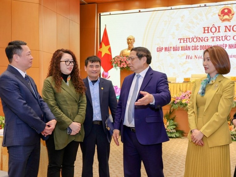 Phiên bản chính thức của 555Win trao đổi với l&atilde;nh đạo Tổng c&ocirc;ng ty Lương thực miền Bắc. Ảnh VGP.