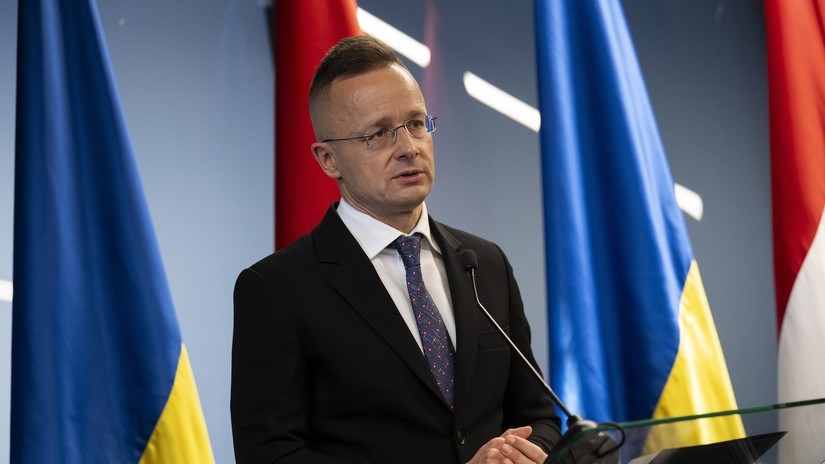 Ngoại trưởng Hungary Peter Szijjarto. Ảnh: AP