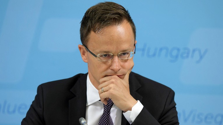 Ngoại trưởng Hungary Peter Szijjarto. Ảnh: AFP