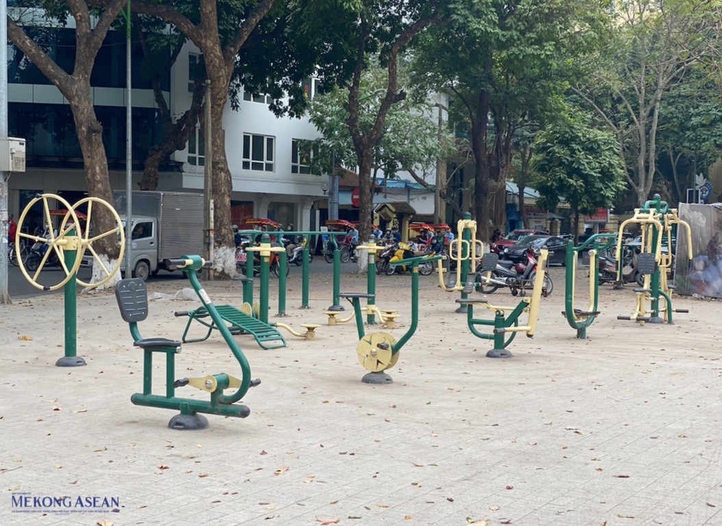 Diện mạo khác lạ của vườn hoa Vạn Xuân, Hàng Đậu sau khi được cải tạo