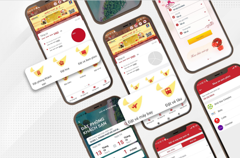 App HDBank cung cấp đa dạng tiện &iacute;ch đ&aacute;p ứng mọi nhu cầu kh&aacute;ch h&agrave;ng hiện đại