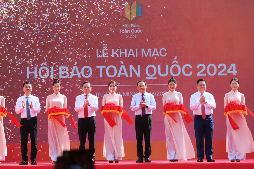 Lễ khai mạc Hội B&aacute;o to&agrave;n quốc 2024/ Ảnh: VGP.