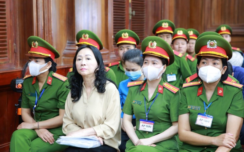 Bị c&aacute;o Trương Mỹ Lan tại to&agrave; s&aacute;ng 19/3. Ảnh: CAND