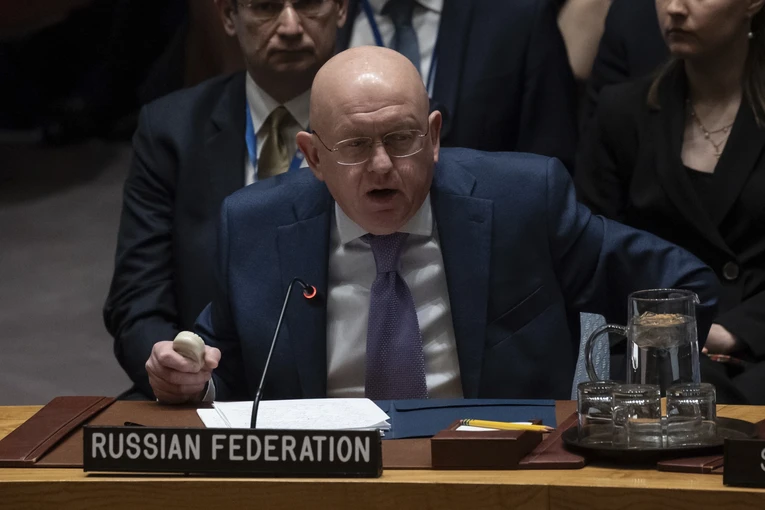 Đại sứ Nga tại LHQ Vassily Nebenzia. Ảnh: AP