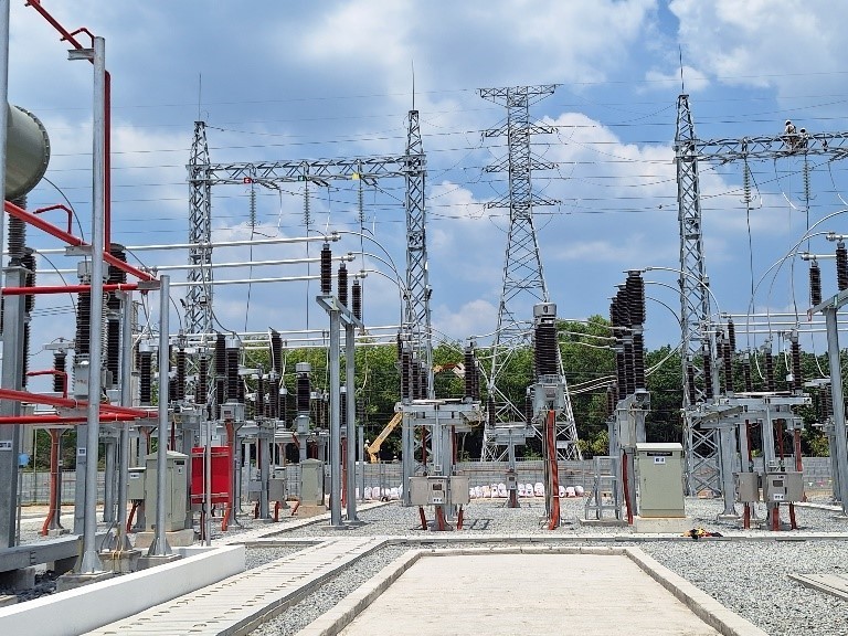 Trạm biến &aacute;p 110kV LEGO. Ảnh: PECC3